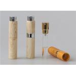 Travel Size Twist And Spritz Atomiser 10ml Plastic Mini Spray Bottle Wood Grain Surface for sale