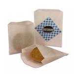 Biodegradable Flat Glassine Envelopes Lined V Shape Sharp Bottom Kraft Paper Sandwich Cookies Bags for sale