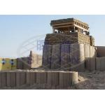 Hot Galvanized Welded 4mm Hesco Barricades Boxes With Geotextile for sale