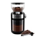 Portable Electric Adjustable Burr Coffee Grinder Silver 240g Professional Coffee Maker for sale