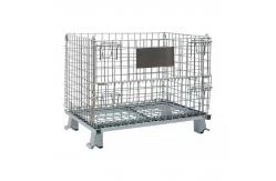 China OEM ODM Metal Collapsible Wire Mesh Containers Zinc Plated supplier