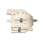 Silver Stainless Steel Double Slide Welding Gauge for Multi Function Welding Equipment for sale