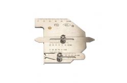 China Silver Stainless Steel Double Slide Welding Gauge for Multi Function Welding Equipment supplier