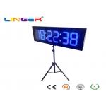 Electronic Led Clock Display For Race Sport In Blue Colour With Tripod for sale