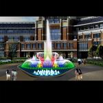 Stainless Circle Water Fountain High Spray Signal Control for sale