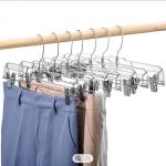1cm Thick Plastic Hangers , Clips White Plastic Pant Hangers for sale