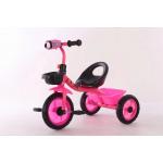 Cute Pink Color Children Tricycle With Light on Handlebar for sale