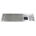 Front Side Mounted Rugged Industrial Metal Keyboard With Trackpad for sale