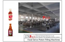 China Automatic Chili Sauce Piston Filling Machine PLC Controled 12 Nozzles 250ML supplier
