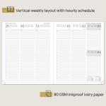 Custom Brown Softcover Large Academic Planner With Monthly Tabs