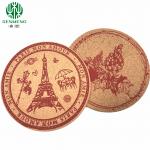 Hot Sale Factory Price Custom Size Cork Coaster Resistant Cork Cup Mats for sale