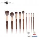 Customized Synthetic Hair Cosmetic Makeup Brush Set Vegan Free Eco Friendly for sale