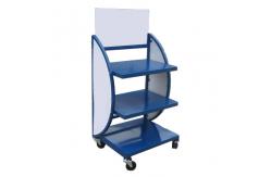 China Floor Stand 3 Layer One Side Metal Lubricant Display Rack supplier