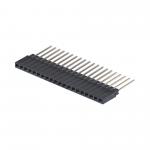 Single Row 180 Degree 40P Female Header Connector 2.54mm Pitch 8.5mm Height Plastic for sale