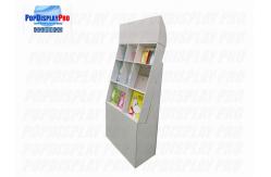 China Single Wall Cardboard Power Wing Display Visual Merchandising Moomin Books With 8 Pockets supplier