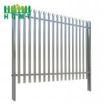 High Standard Palisade Galvanised Metal Security Fencing 2100mm Tall Square Post for sale