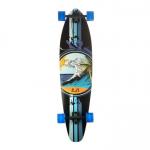 Punked Skateboards Kicktail Wave Longboard Complete Skateboard - 10 x 40 for sale