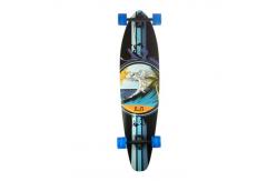 China Punked Skateboards Kicktail Wave Longboard Complete Skateboard - 10 x 40 supplier