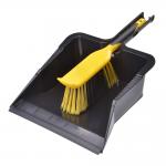 Large Shovel Pan 43x31x10cm Metal Dustpan Brush Set Yard Cleaning for sale