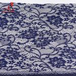Wholesale French Royal Blue Lace Fabric Textiles Product Voile For Garment for sale