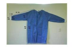 China Non - Irritating Non Woven Isolation Gown CPE / PE Material Water Resistant supplier
