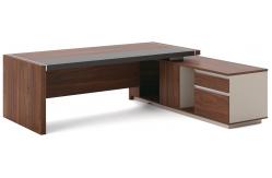 China 2.2m / 2.4m Executive Computer Table Modern E1 Grade Melamine Board supplier