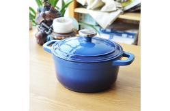 China Enamel cast iron stock pot supplier