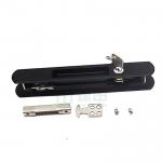 Aluminum Alloy Sliding Window Door Lock With Key Set Matt Black Color for sale