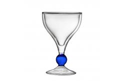 China Custom 200ml Double Wall Insulated Borosilicate Glass Cup supplier