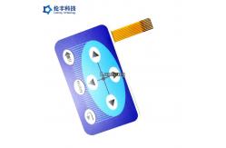 China Customized Design Flat Membrane Switch With Flexible Circuit And Connector supplier