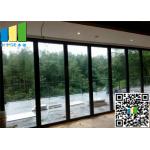 Meeting Room Sliding Folding Glass Wall Partition Panels 12mm ~ 0.5 Inch for sale