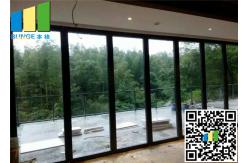China Aluminum Frameless Operable Sliding Glass Partition Wall 12mm Thickness supplier