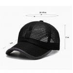 Black Color Breathable Adult Trucker Hats For Hot Weather for sale