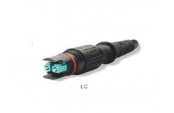 China Black Ip Protected Fiber Opticial Connectors Mpo Both Side 2f  G657a2 supplier