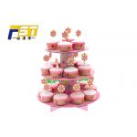 Biodegradable Cardboard Cake Display Screen Printing Customized Specification for sale