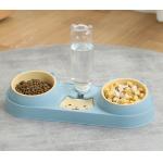 15 Degree Tilted Automatic Water Bottle Bowl Cat Double Food Bowl for sale