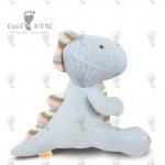 Child Friendly Soft Plush Toy Stuffed Grey Dinosaur Plush 28 X 32cm