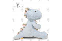China Child Friendly Soft Plush Toy Stuffed Grey Dinosaur Plush 28 X 32cm supplier