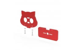 China Red Electronic Components Ultrasonic Sensor Mounting Bracket Holder With Screws supplier