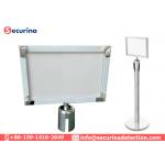 SS201 Retractable Belt Barrier Sign Holder Frame For A3 A4 Paper