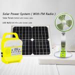 25 Watt Mobile Home Solar Lighting System With Radio USB Charging Port SRE-6828 3pcs for sale