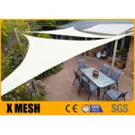 Balcony Roof Triangular Hdpe Sun Shade Net Beige Knitted Customizable for sale