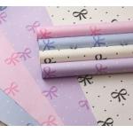 Polka Dot Bow Kraft Paper Bouquet Packaging Paper for sale