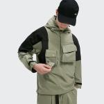 Waterproof Woven Wind Running Sports Track Jackets Multi Pocket Male Knit Cargo Jacket for sale
