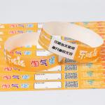 Factory Events Paper Bracelet With Bar Code Numbered Waterproof Pool Event Identification Admission Tyvek Wristbands for sale