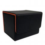 Polybag Deck Card Box PU Trading Card Holder Case With Side Loading SGS