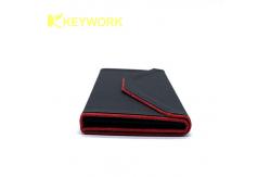China Foldable Sunglasses Case PU Leather Folding Eyeglass Case supplier