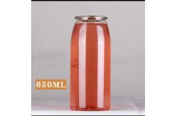 China Transparent 650ml 22oz  Plastic Juice Bottle For Water supplier