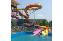 China OEM ODM Fiberglass Pool Slide Spiral Swimming Pool Slide Commercial supplier