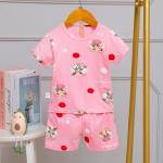 Kids Custom House Pyjamas / 24 Month Pjs Round Neck Full Flower for sale